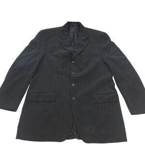 Ralph Lauren Men's Black Blazer Size 42T Wool Blend 3-Button Notch Lapel‎